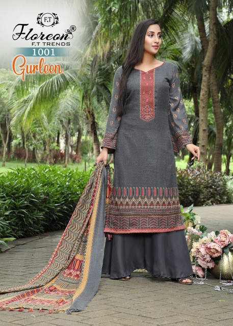 Floreon Gurleen Dobby Cotton Designer Dress Material collection